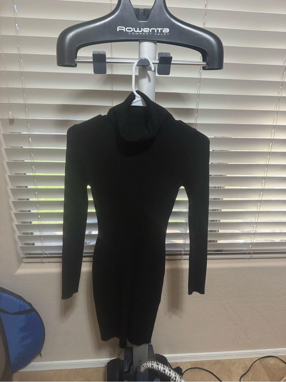 Hippie Rose Black Turtleneck Bodycon Sweater Dress XS